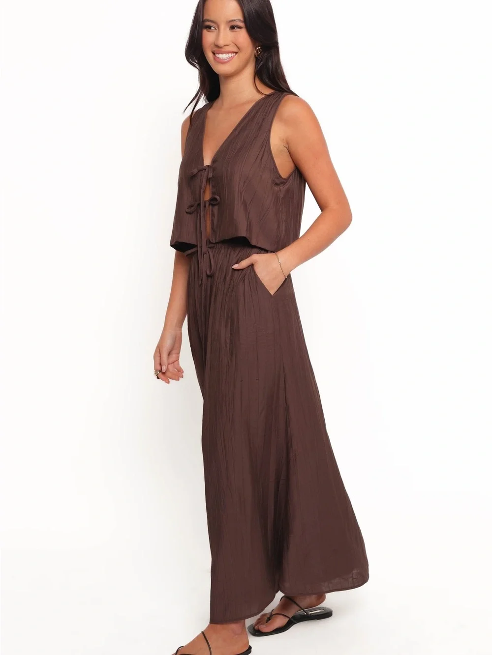 Petal & Pup Chocolate Brown Maxi Skirt